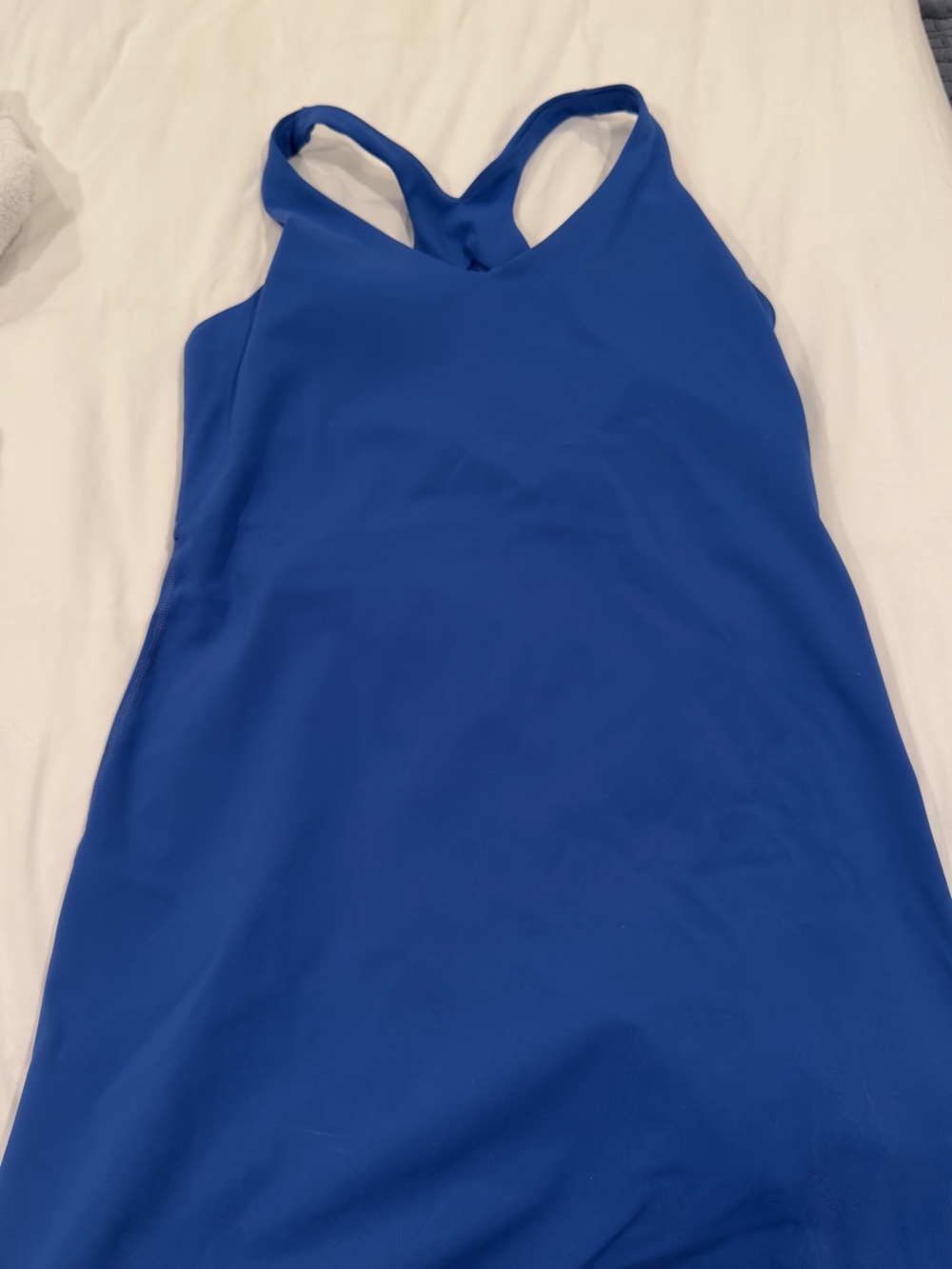 SPANX Blue Booty Boost Dress with Built-In Shorts & Pockets